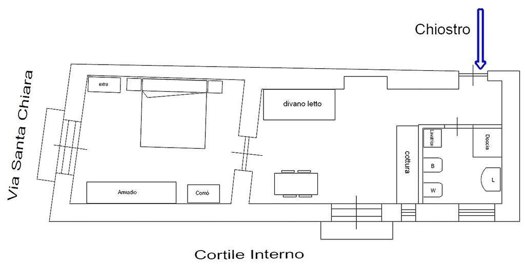 Hébergement de vacances La Finestra Sul Monastero Chiostro